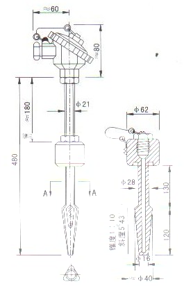 （熱電阻）産品結(jie)構圖