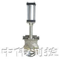 氣(qi)動對裌式(shi)刀型閘閥