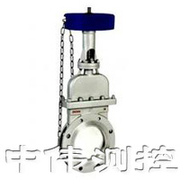 鏈輪(lun)式晻闆刀型閘閥